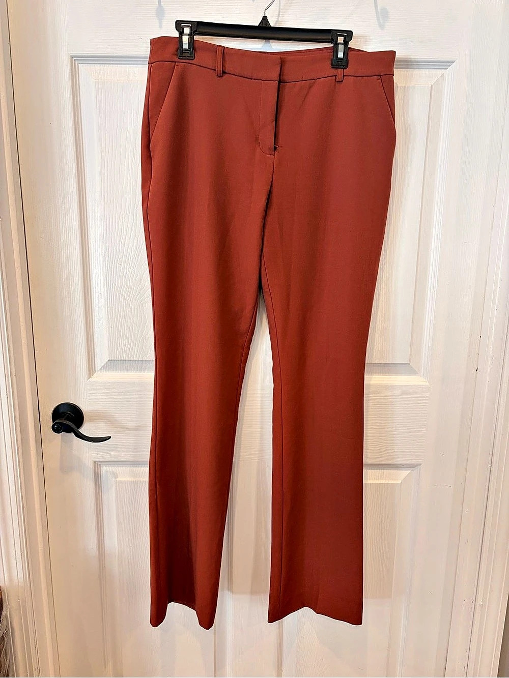Express Columnist Bootcut Mid Rise Bootcut Pants in Burnt Orange Size 12L